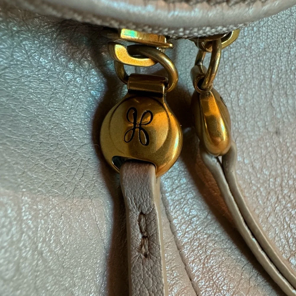 Hobo Small  Taupe Leather Crossbody Bag - Picture 4 of 11